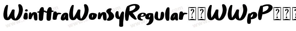WinttraWonsyRegular-0WWpP字体转换