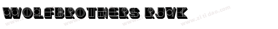 WolfBrothers-rjvK字体转换
