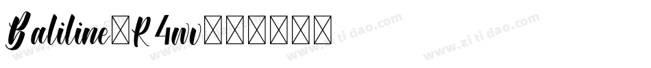 Baliline-R4wv字体转换