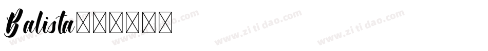 Balista字体转换