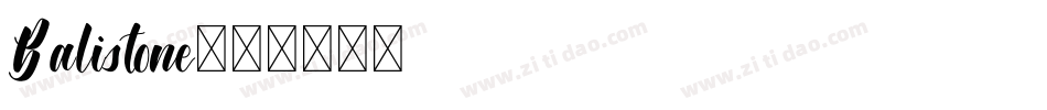 Balistone字体转换