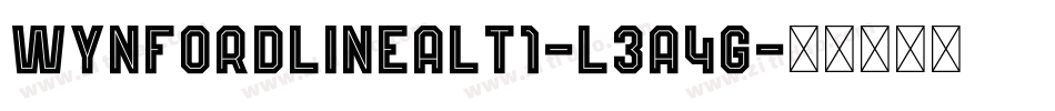 WynfordLineAlt1-L3A4g字体转换