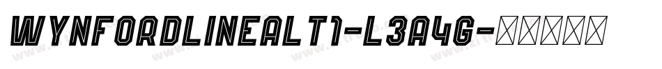 WynfordLineAlt1-L3A4g字体转换
