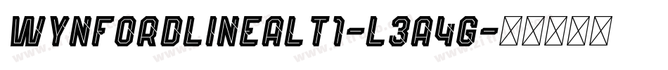 WynfordLineAlt1-L3A4g字体转换
