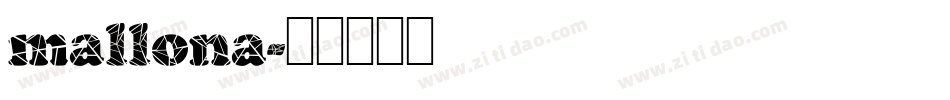 mallona字体转换