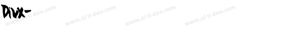Divx字体转换