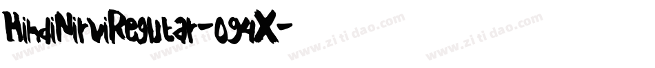 HindiNirviRegular-094X字体转换