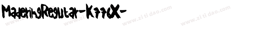MaderingRegular-K776X字体转换