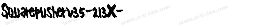 Squarepusherv35-213X字体转换