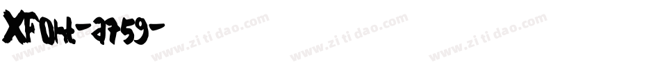 XFont-a759字体转换
