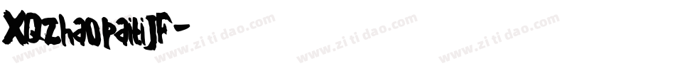 XQzhaopaitiJF字体转换