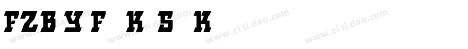FZBoYaFangKanSongK字体转换