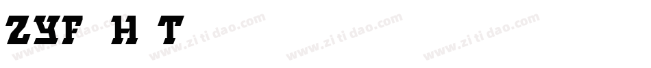 ZYFangHuaTi字体转换
