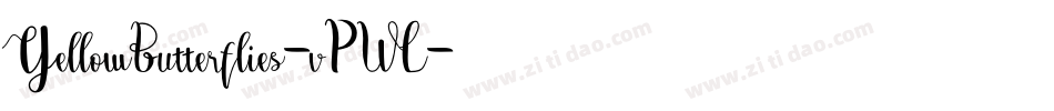 YellowButterflies-vPWL字体转换