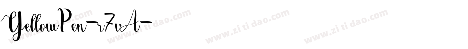 YellowPen-r7vA字体转换