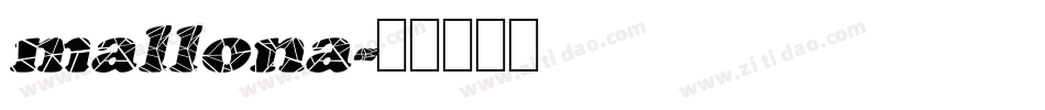mallona字体转换
