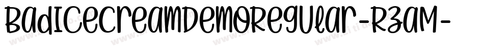 BadIceCreamDemoRegular-RzaM字体转换