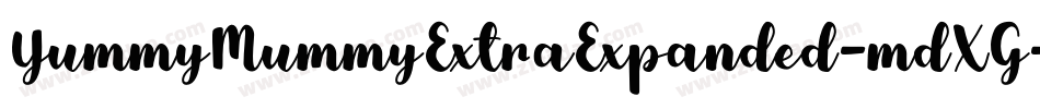 YummyMummyExtraExpanded-mdXG字体转换