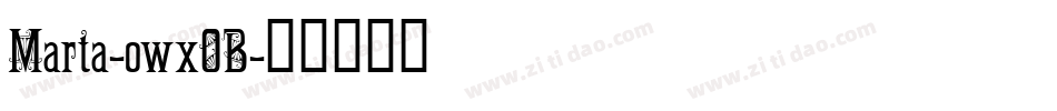 Marta-owxOB字体转换