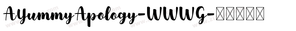 AYummyApology-WWWG字体转换