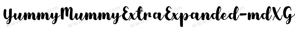 YummyMummyExtraExpanded-mdXG字体转换