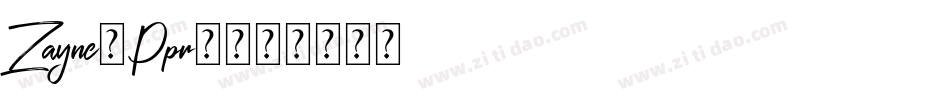 Zayne-Ppr2字体转换