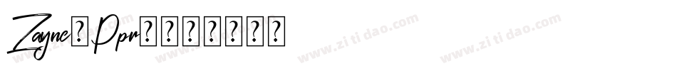 Zayne-Ppr2字体转换
