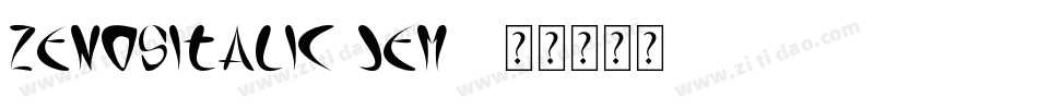 ZenOsItalic-jem7字体转换