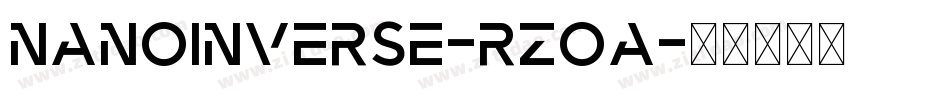 NanoInverse-RzoA字体转换