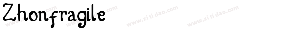Zhonfragile字体转换