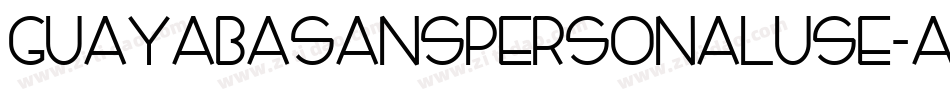 GuayabaSansPersonalUse-AdLp字体转换