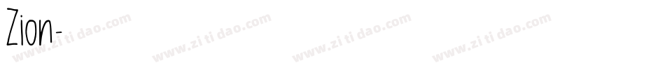 Zion字体转换