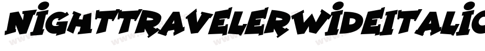 NightTravelerWideItalic-Yzqoq字体转换