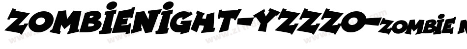ZombieNight-Yzzzo字体转换