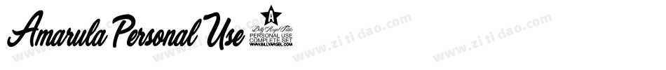 Amarula-Personal-Use-2字体转换