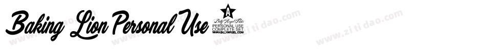 Baking-Lion-Personal-Use-2字体转换