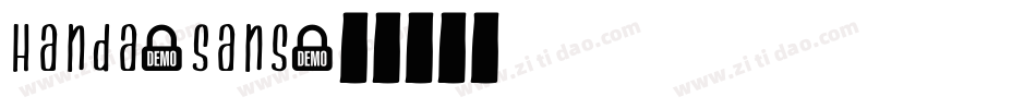 Handa-Sans字体转换