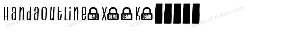 HandaOutline-x01K字体转换