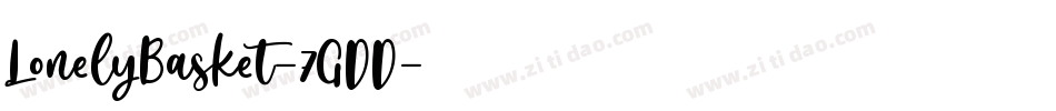 LonelyBasket-7GDD字体转换