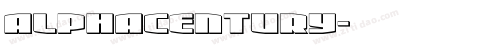 alphacentury字体转换
