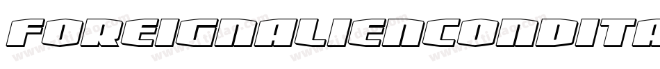 foreignaliencondital字体转换