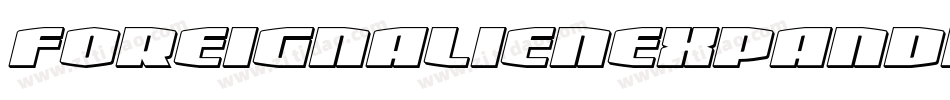 foreignalienexpandital字体转换