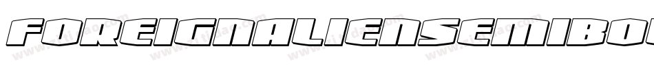 foreignaliensemiboldital字体转换