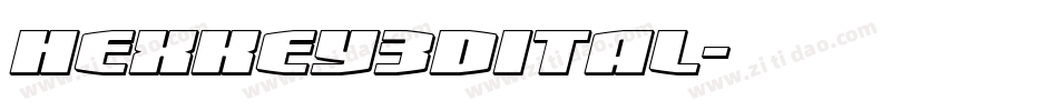 hexkey3dital字体转换