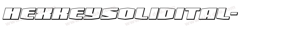 hexkeysolidital字体转换