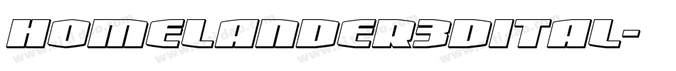 homelander3dital字体转换