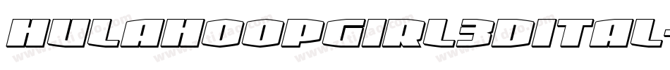 hulahoopgirl3dital字体转换