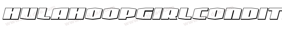 hulahoopgirlcondital字体转换