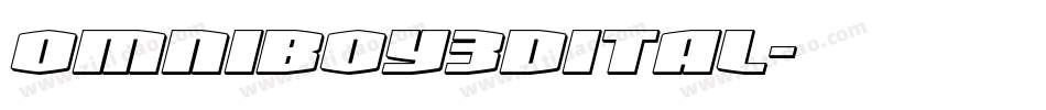 omniboy3dital字体转换 omniboy3dital字体转换