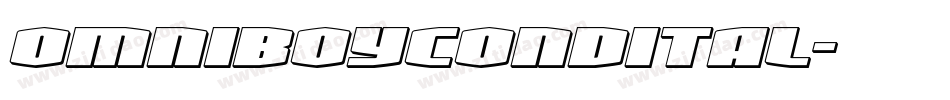 omniboycondital字体转换 omniboycondital字体转换